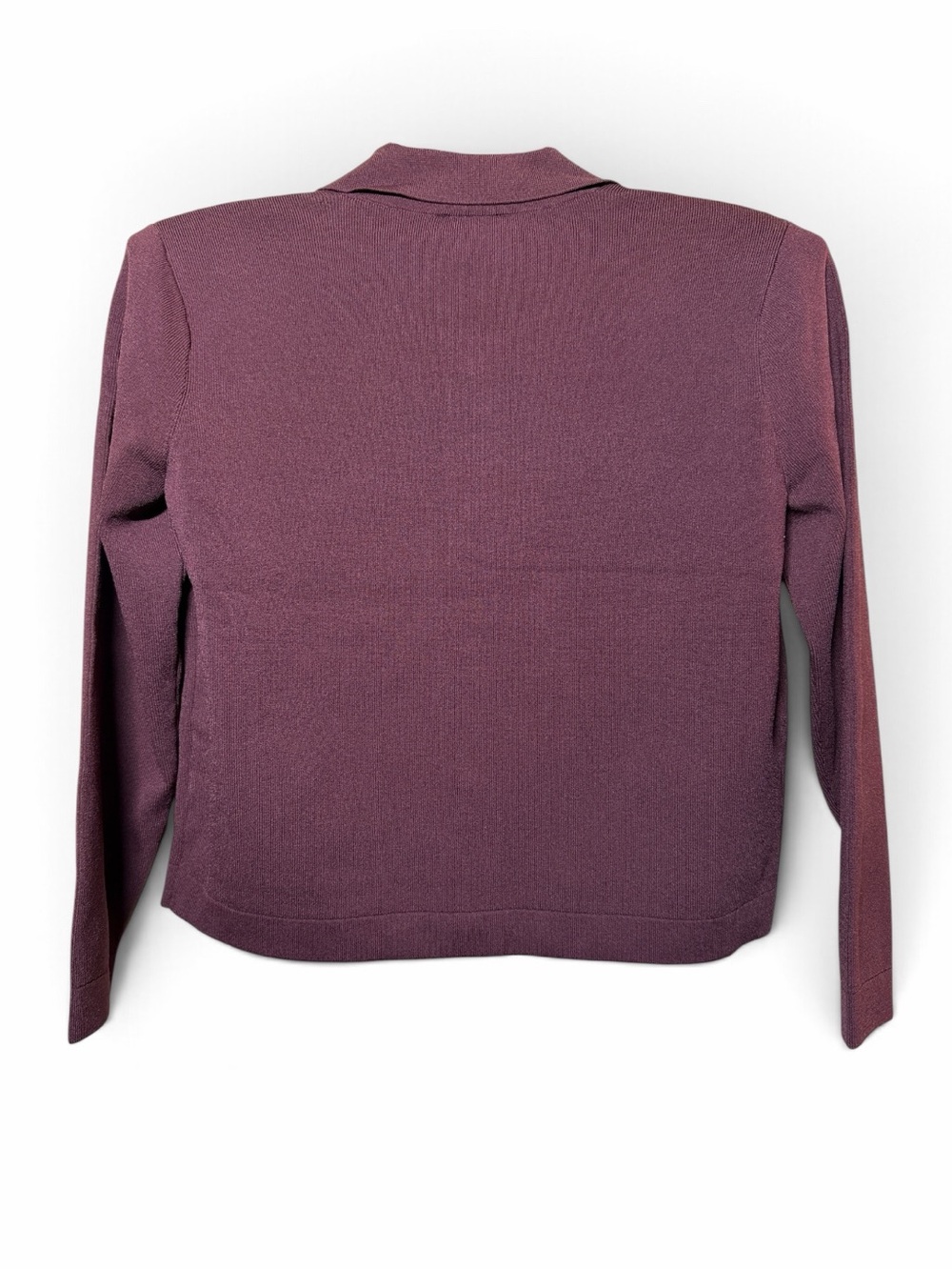 L'AGENCE Deep Plum Osiris Collared Cardigan NWT - Picture 3 of 7